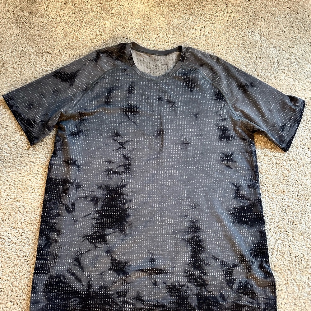 LULULEMON - METAL VENT TECH 2.0 - GREY/BLACK MARBLE TYE DYE LE